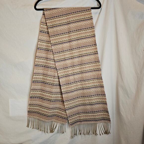 Cashmere 100% Hand Tailored German made. Ivory Beige Dark Gray. Unisex. Soft Lux - Picture 9 of 9